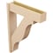 Ekena Millwork 8-in W x 32-in D x 44-in H Funston Block Rough Cedar Woodgrain TimberThane Outlooker, Primed Tan OUTUR080X32X44FST44RCPR - alternate 4